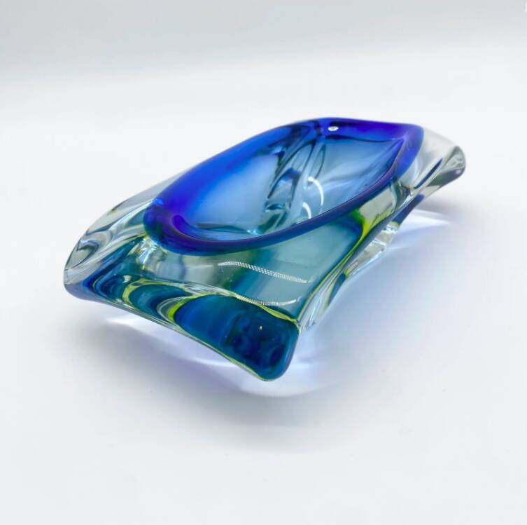 “Fluo Sommerso” ashtray – Murano, 1970s