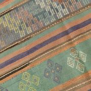 6x9 Faded Purple Anatolian Kilim Rug, 172x274Cm Bohemian Kilim