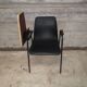 Chaise d'école vintage 1950 à tablette écritoire – Style Prouvé / Hitier