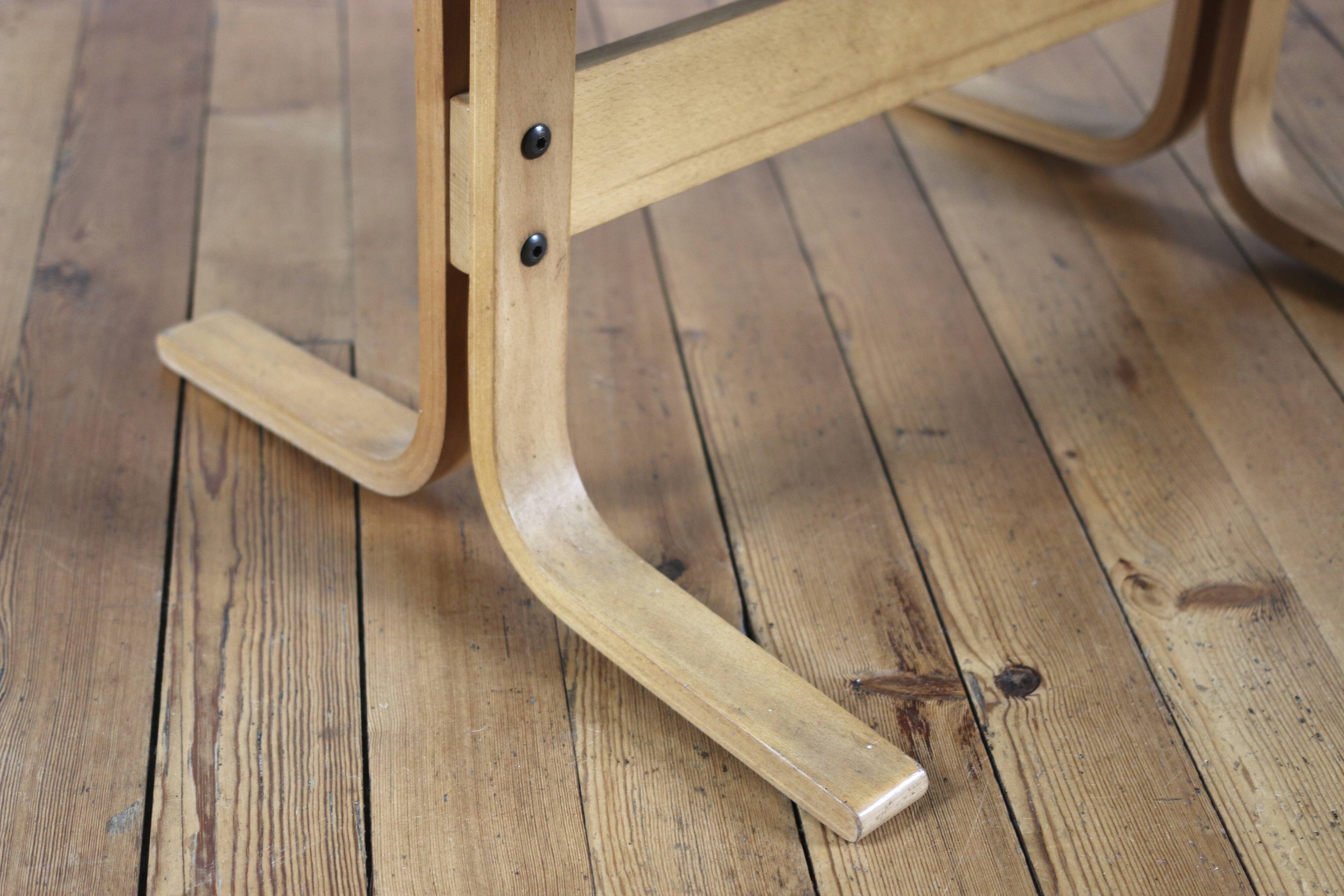 Vintage Scandinavian glass coffee table 1960 Ingmar Relling