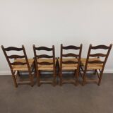 Brutalist chairs, set of 4