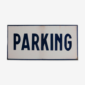 "parking" sign