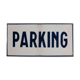 "parking" sign