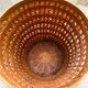 Cache pot en osier vintage