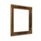 Mirror in a decorative gold frame, 63.5 x 54 cm