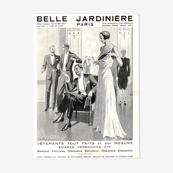 Affiche vintage années 30 Belle Jardiniere 30x40cm