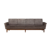 Mid-century four seater sofa in italian velvet