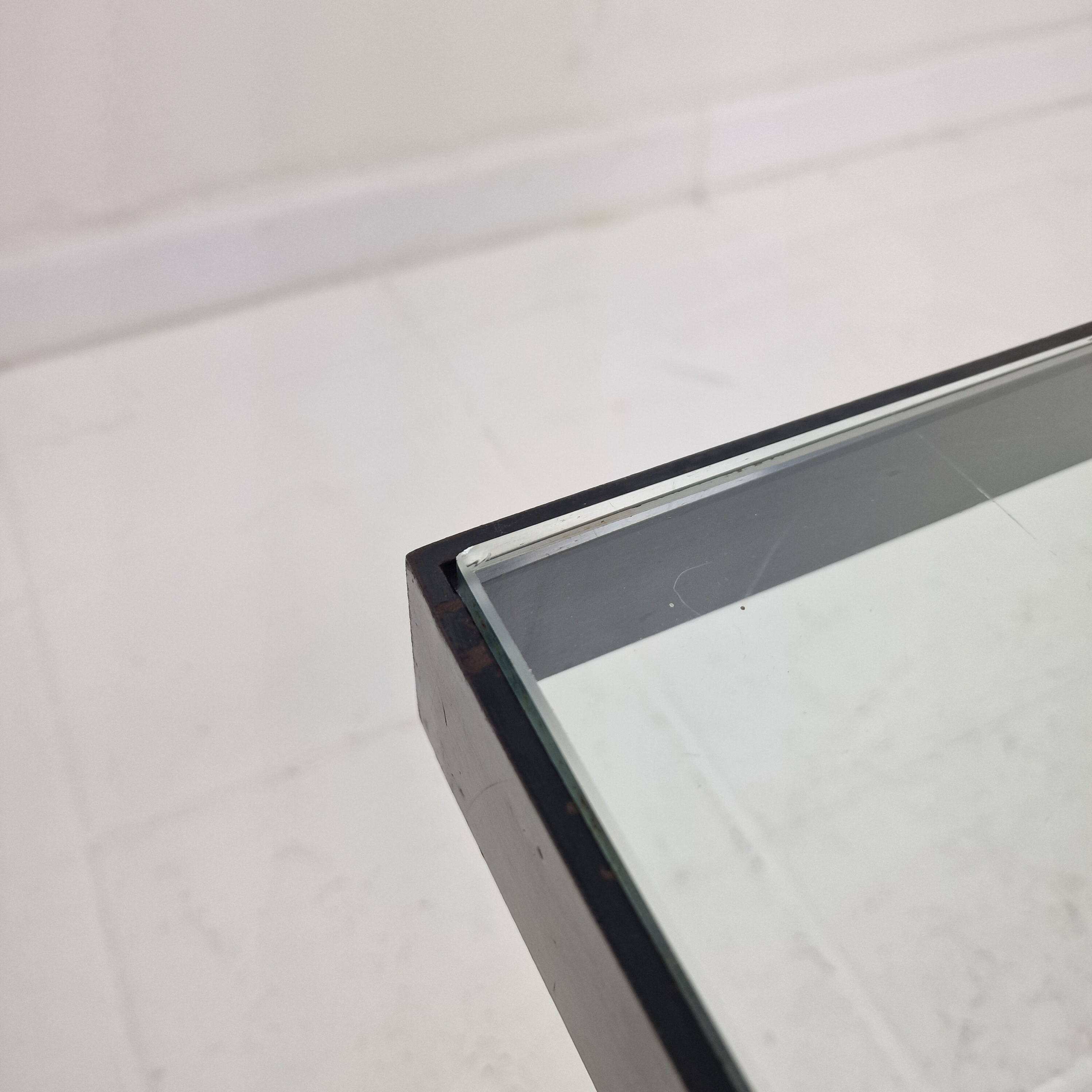 Janni Van Pelt "G4A" Coffee Table in Steel and Glass, Netherlands 1958