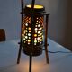 Lampe vintage tripode en bambou