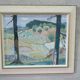 Gerhard Karlmark, Modern Landscape, 1960s, Oil on Panel, Framed