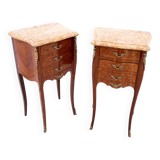 Pair of bedside tables, France, early 20th century.