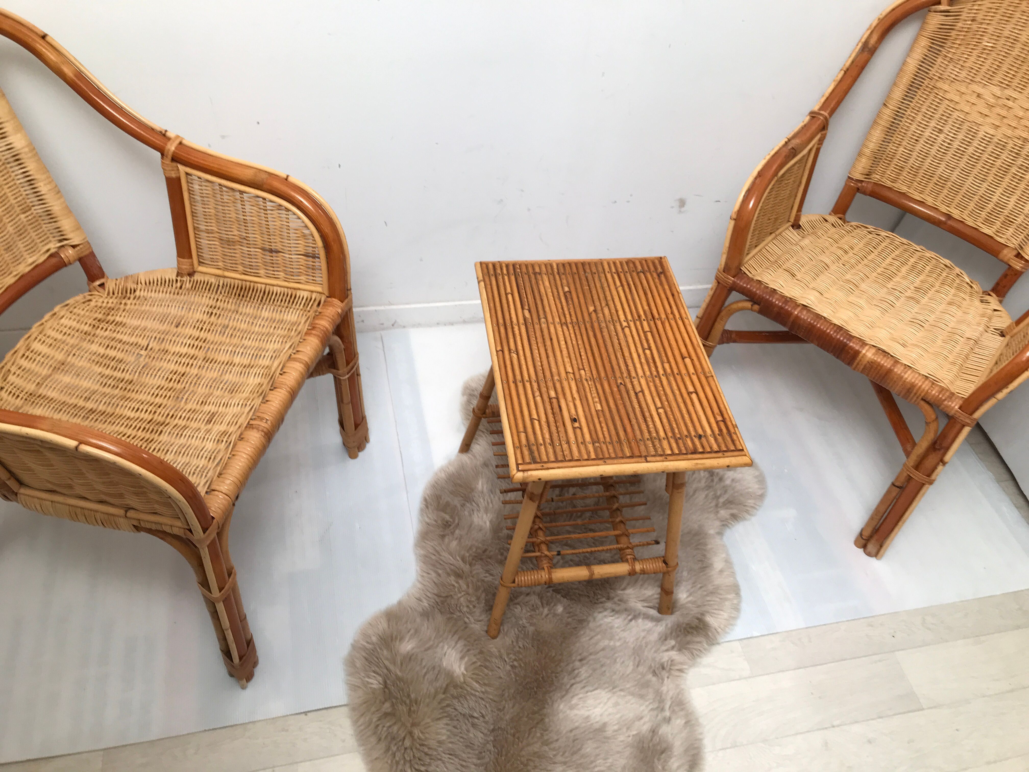 vintage rattan garden furniture