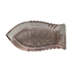 Small fish dish, pink glass