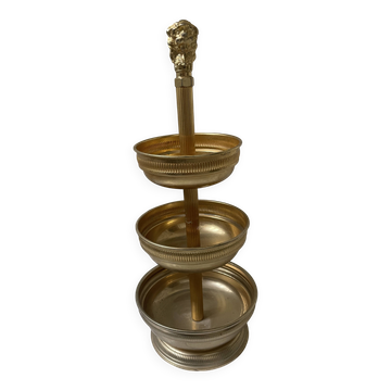 Vintage gilded brass servant