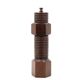Wooden pepper mill in mechanical style, 1970s