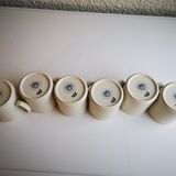 Series of six mugs