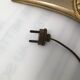 Vintage golden brass lamp anne 50