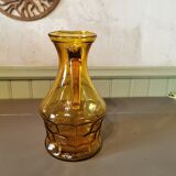 Vintage yellow glass pitcher