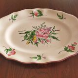 Oval dish, fine street lamp, KG Lunéville