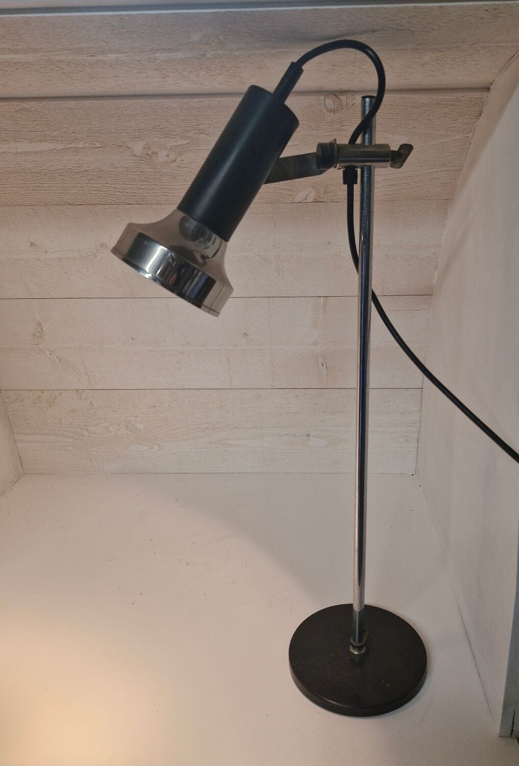 Lampe de bureau chrome 1970