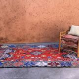 Colorful Moroccan boujad rug - 167 x 322 cm
