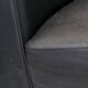Black leather sofa