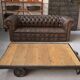 SNCF coffee table stamped Paris