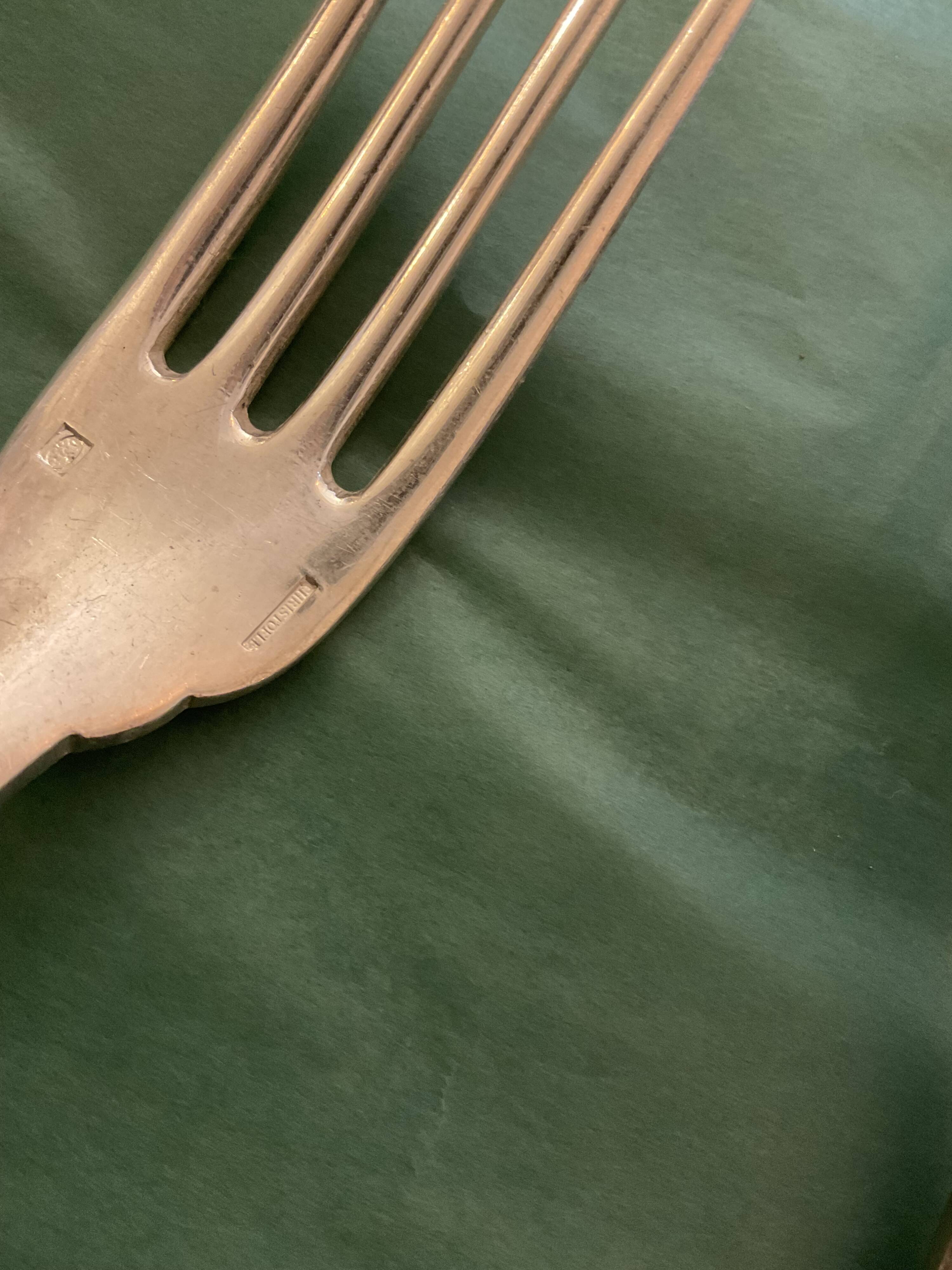 Set of 11 forks and 11 spoons Christofle Japan model