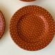 Selency x Monoprix Croisé Laroche artisanal polka dot plates