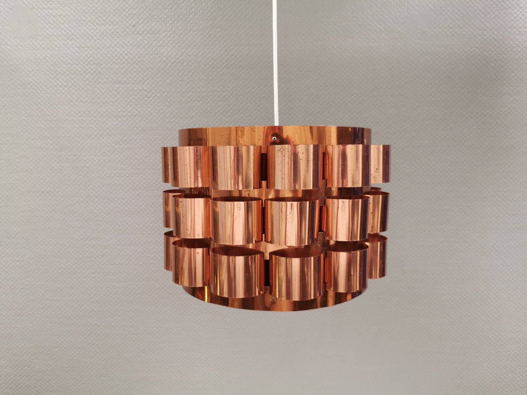 Hanging lamp 1980s Denmark, by Werner Schou for his own company Coronell