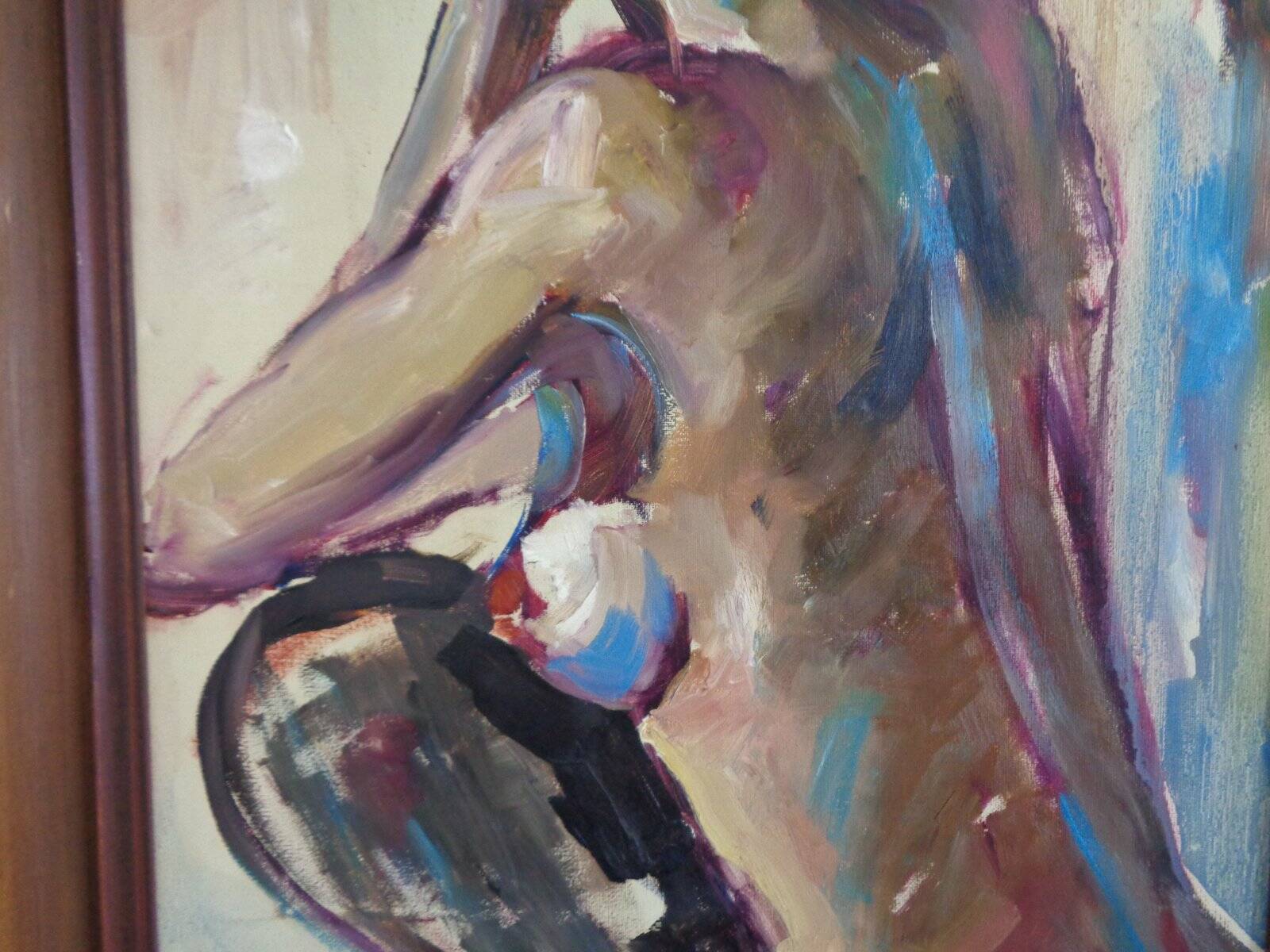 Oil on Canvas, 1970s, Framed