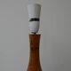 Mid-Century English Burr Wood Table Lamp