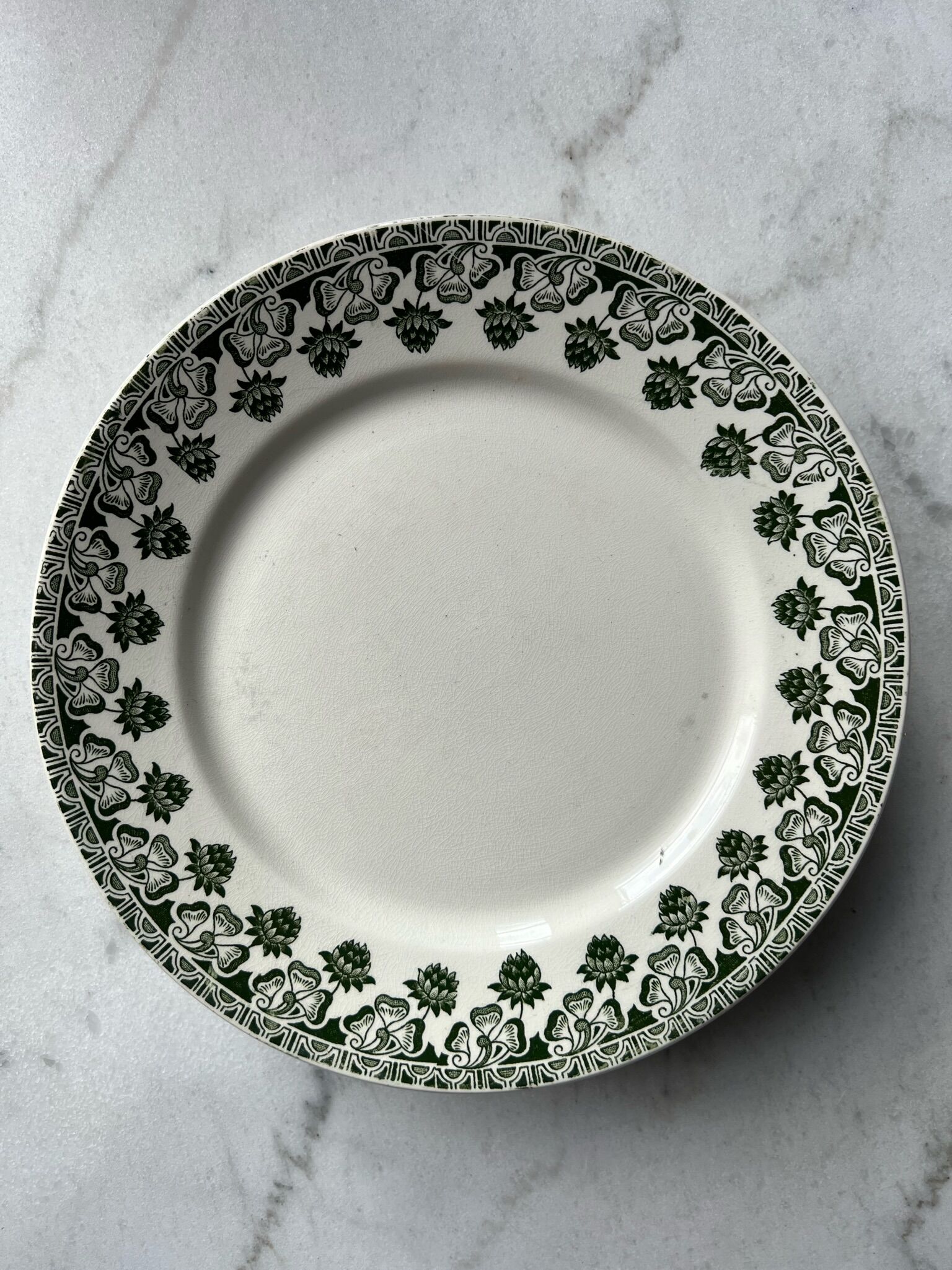 Set of 6 plates - Terre de Fer, Badonviller