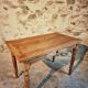 Antique pine and beech kitchen table / desk / work table – France, circa 1900