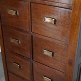 Classification cabinet mahogany drawers Netherlands 1930s