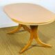 Vintage oval dining room table with extension