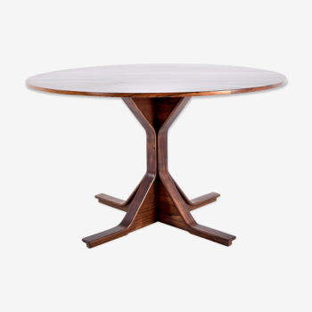 Table de salle à manger en palissandre de Rio par Gianfranco Frattini pour Bernini modèle 522,