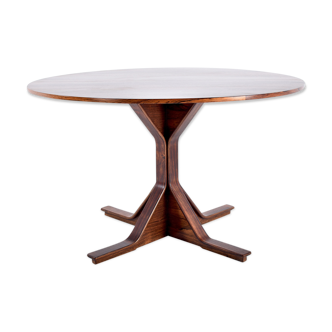 Table de salle à manger en palissandre de Rio par Gianfranco Frattini pour Bernini modèle 522,