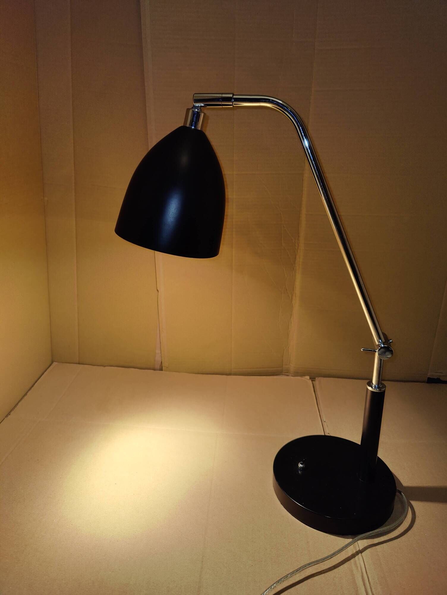 Black minimalist desk lamp MarkSlöjd (Sweden) Fredrikshamn Art Deco