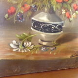 Still life with flowers signed and dated 1873