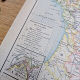 Military map of France, original printed in 1896.