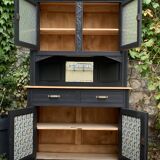 Parisian art deco buffet in solid walnut 1930