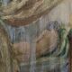 Oil on canvas signed female nude the curtain