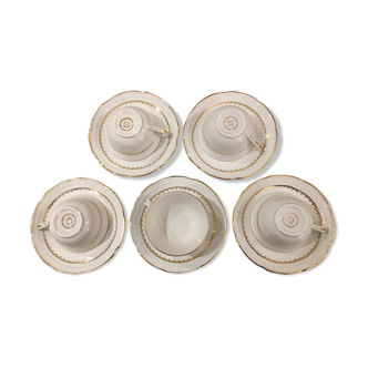 Limoges fine porcelain vintage coffee cups