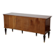 Vintage tv cabinet low cabinet mirrored mahogany veneer hollywood regency 140cm