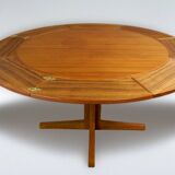 Table de Repas Danoise Flip-Flap Édition Dyrlund Modèle « Lotus » en Teck 1