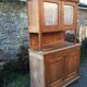 Vintage Parisian buffet with 2 bodies in white poplar wood