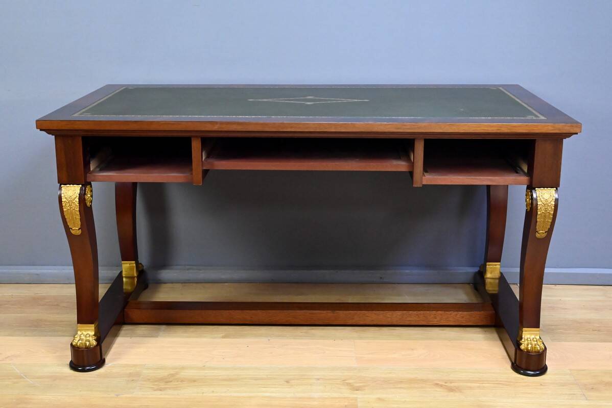 Mahogany desk, Egyptomania style – 20th century
