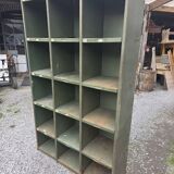 1950s iron workshop storage cabinet.