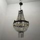 Italian Crystal Basket Chandelier 1960’s